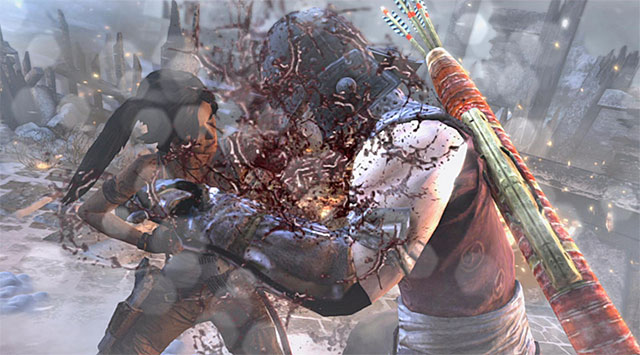 The last, third part of the fight is connected with dealing with archers attacking Lara - End the Storms by Stopping the Ascension Ritual | 24: Going Back In Walkthrough - 24: Going Back In | Walkthrough - Tomb Raider Game Guide