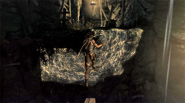 After the second barricade falls, run over the horizontal beam and leap over to the interactive wall, using the climbing axe when necessary (hold the action button) - Stormguard Sanctum | Optional Tombs: Summit Forest - Summit Forest | Optional Tombs - Tomb Raider Game Guide