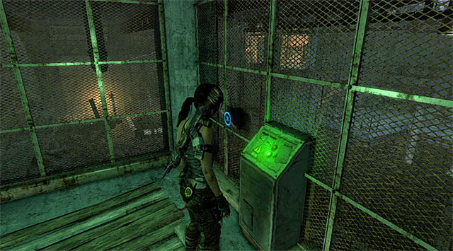 Go up the stairs and use the first control panel to cause an electrical discharge in the adjacent room - The Flooded Vault | Optional Tombs: Shipwreck Beach - Shipwreck Beach | Optional Tombs - Tomb Raider Game Guide