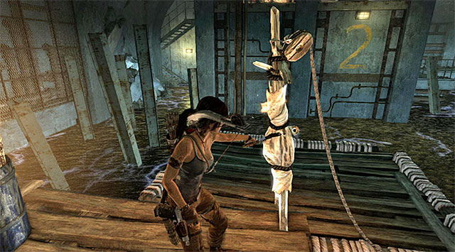 Backtrack near the base camp and use the second control panel to unlock access to a new room - The Flooded Vault | Optional Tombs: Shipwreck Beach - Shipwreck Beach | Optional Tombs - Tomb Raider Game Guide