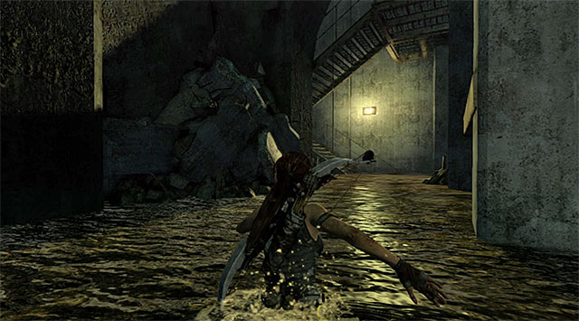 Jump into the water and check out the area to the left of the chamber entrance - The Flooded Vault | Optional Tombs: Shipwreck Beach - Shipwreck Beach | Optional Tombs - Tomb Raider Game Guide