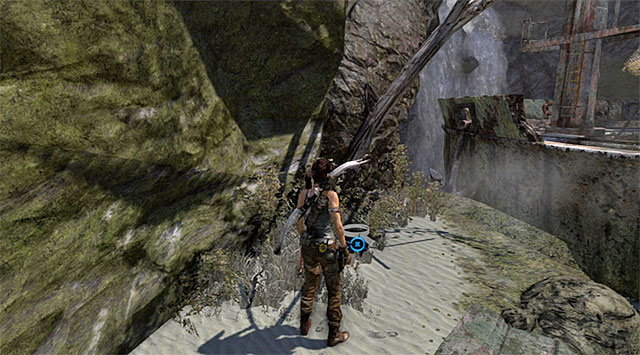 Use the climbing axe and make your way to the top (reward: 5 XP) - GPS Caches (01-07) | Collectibles: Shipwreck Beach - Collectibles: Shipwreck Beach - Tomb Raider Game Guide