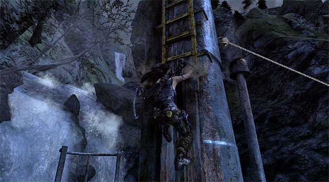 Approach the mast and use the first ladder - GPS Caches (01-07) | Collectibles: Shipwreck Beach - Collectibles: Shipwreck Beach - Tomb Raider Game Guide