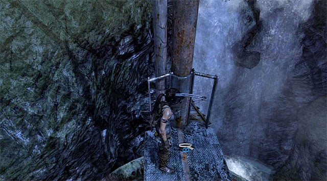 Continue the ascent until you find yourself on a small metal gallery - GPS Caches (01-07) | Collectibles: Shipwreck Beach - Collectibles: Shipwreck Beach - Tomb Raider Game Guide