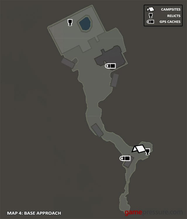 Map 4: Base Approach - Map | Collectibles: Base Approach - Collectibles: Base Approach - Tomb Raider Game Guide