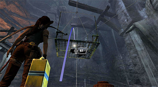 With it, go near the camp and get into aiming mode - Well of Tears | Optional Tombs: Shantytown - Shantytown | Optional Tombs - Tomb Raider Game Guide