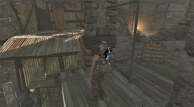 Turn right and use the axe to destroy the Alarm siren (reward: 150 XP) - Silencer | Collectibles: Shantytown - Collectibles: Shantytown - Tomb Raider Game Guide