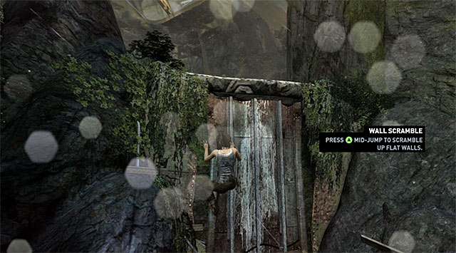 Move forward, but be cautious around the edge of the cliff - Search for Traces of Other Survivors | 3: Signs of Life Walkthrough - 3: Signs of Life | Walkthrough - Tomb Raider Game Guide