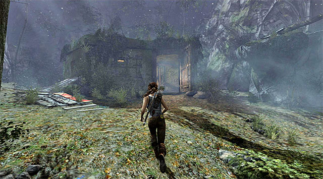 Head north again, towards the bunker where you found the bow - Find a Way Out of the Forest | 5: Just Keep Moving Walkthrough - 5: Just Keep Moving | Walkthrough - Tomb Raider Game Guide