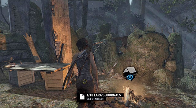 I recommend searching the base camp where the previous objective started first - Catch Up with Whitman | 5: Just Keep Moving Walkthrough - 5: Just Keep Moving | Walkthrough - Tomb Raider Game Guide