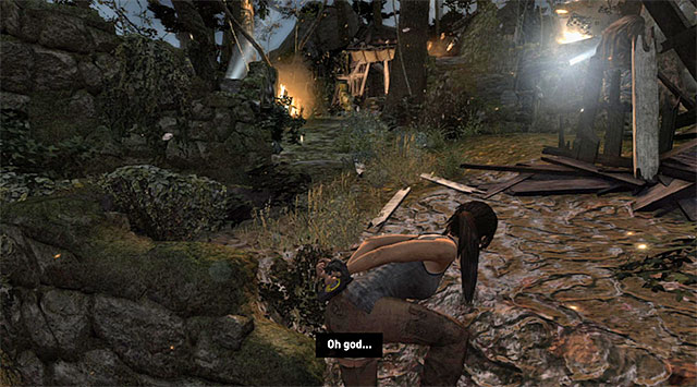 Make your way towards the path north - Avoid Detection While Attempting to Escape | 7: Mountain Rendezvous Walkthrough - 7: Mountain Rendezvous | Walkthrough - Tomb Raider Game Guide