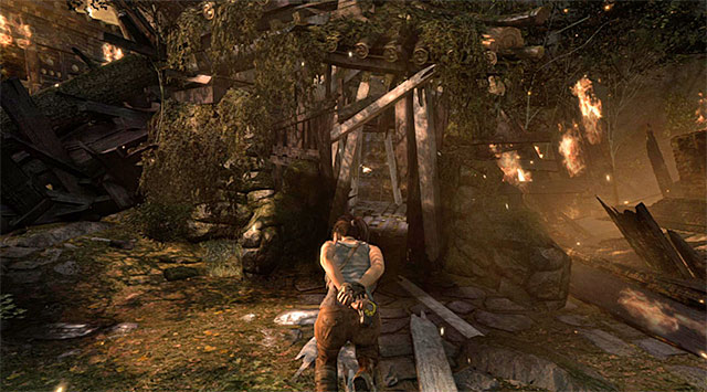 Stop there and wait until enemies move away - Avoid Detection While Attempting to Escape | 7: Mountain Rendezvous Walkthrough - 7: Mountain Rendezvous | Walkthrough - Tomb Raider Game Guide