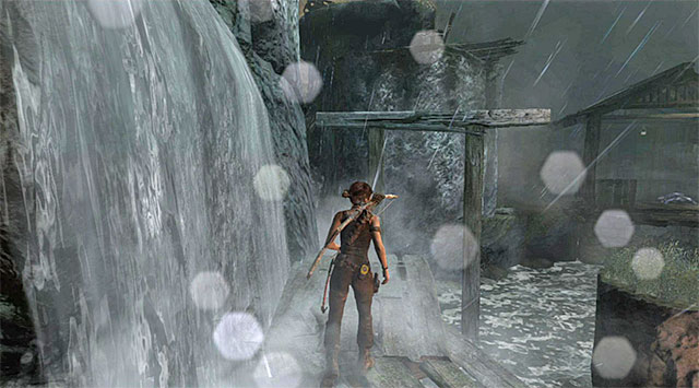 As you may have noticed, the Mountain Village area is filled with collectibles, so take a short break to sweep it thoroughly - Reach the Top of the Falls | 8: Cry for Help Walkthrough - 8: Cry for Help | Walkthrough - Tomb Raider Game Guide