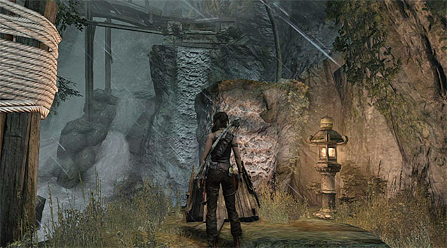 Turn left and head for new ledges to continue the ascent (screenshot) - Reach the Top of the Falls | 8: Cry for Help Walkthrough - 8: Cry for Help | Walkthrough - Tomb Raider Game Guide
