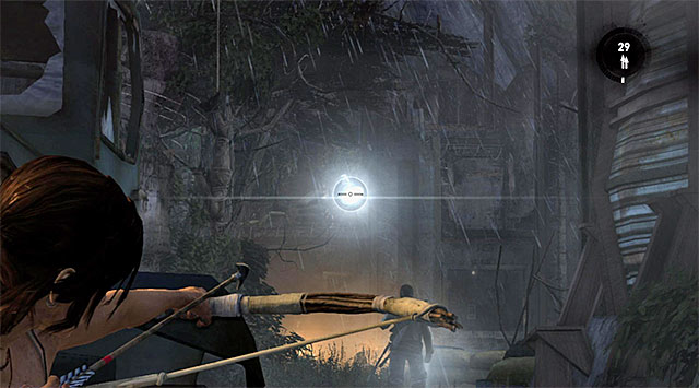 Approach the camp very carefully; a large number of enemies guards it - Find the Bunker | 8: Cry for Help Walkthrough - 8: Cry for Help | Walkthrough - Tomb Raider Game Guide