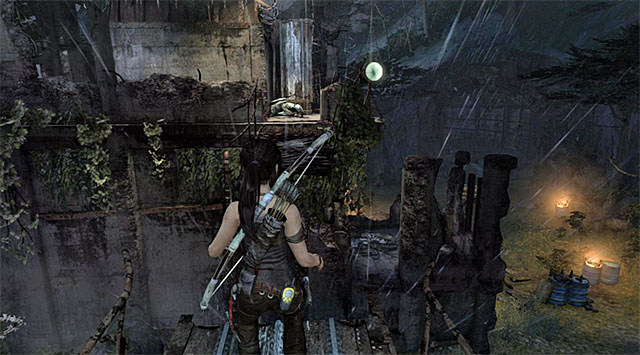 Take some time to search the area, then work your way to the damaged bridge pictured above - Find a Way Into the Bunker | 8: Cry for Help Walkthrough - 8: Cry for Help | Walkthrough - Tomb Raider Game Guide