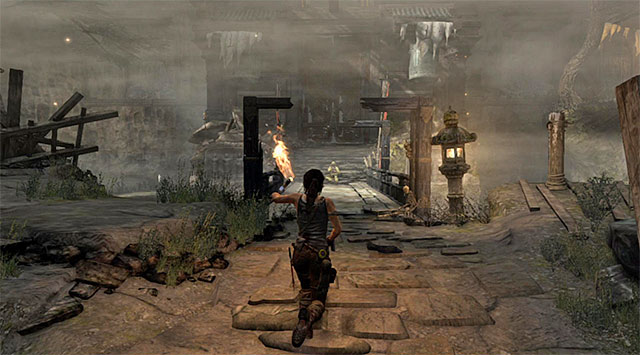 It shouldnt take long for you to reach the spot where the second pilot is - Locate the Second Pilot | 10: Guilty Conscience Walkthrough - 10: Guilty Conscience | Walkthrough - Tomb Raider Game Guide