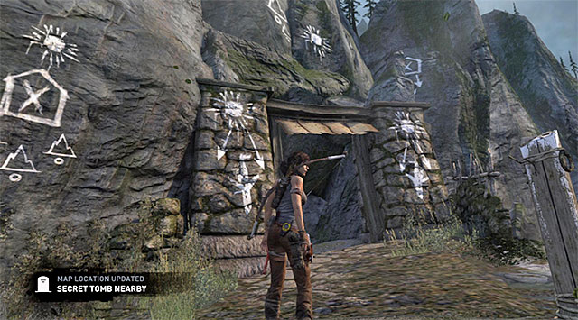 Use it, then go down the path leading north-east - Hall of Ascension | Optional Tombs: Mountain Village - Mountain Village | Optional Tombs - Tomb Raider Game Guide