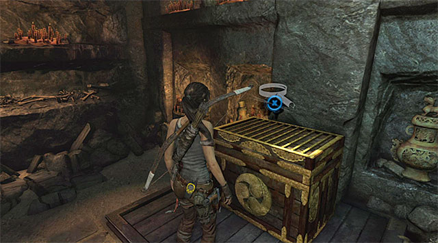 Go further east; after a while youll stumble across a large treasure crate - Hall of Ascension | Optional Tombs: Mountain Village - Mountain Village | Optional Tombs - Tomb Raider Game Guide