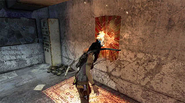 NON-BELIEVER BANNER 1/5 - Non-believer Banners | Collectibles: Mountain Base - Collectibles: Mountain Base - Tomb Raider Game Guide