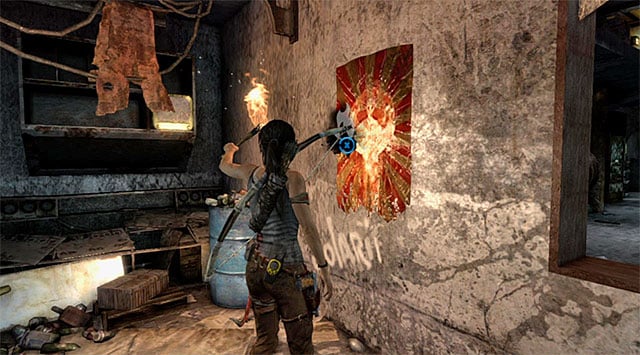 NON-BELIEVER BANNER 4/5 - Non-believer Banners | Collectibles: Mountain Base - Collectibles: Mountain Base - Tomb Raider Game Guide
