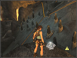 Take Artefact 4/4 and slide down - Natlas Mines 2 | Artefacts and Relics - Artefacts and Relics - Tomb Raider: Anniversary Game Guide & Walkthrough