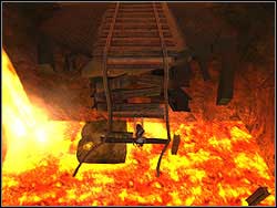 Jump to the structural on the right - Natlas Mines 2 | Artefacts and Relics - Artefacts and Relics - Tomb Raider: Anniversary Game Guide & Walkthrough