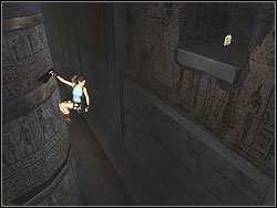 Turn the column round and jump into the niche on the left - Sanctuary of the Scion | Artefacts and Relics - Artefacts and Relics - Tomb Raider: Anniversary Game Guide & Walkthrough