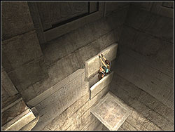Swing and leap to the small platform on the other side of the chamber - Obelisk of Khamoon 2 | Artefacts and Relics - Artefacts and Relics - Tomb Raider: Anniversary Game Guide & Walkthrough