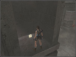 Go inside the niche above you and pick up Artefact 2/4 - Obelisk of Khamoon 2 | Artefacts and Relics - Artefacts and Relics - Tomb Raider: Anniversary Game Guide & Walkthrough