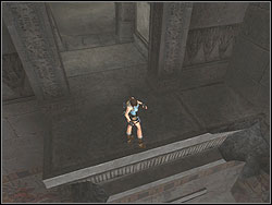 On the same side as the entree, but lower is entry of the corridor - Obelisk of Khamoon 1 | Artefacts and Relics - Artefacts and Relics - Tomb Raider: Anniversary Game Guide & Walkthrough