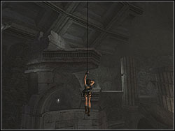 Jump to throw the line on the band - Coliseum | Artefacts and Relics - Artefacts and Relics - Tomb Raider: Anniversary Game Guide & Walkthrough