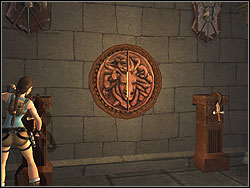 Look at the left - The Croft Manor 2 | The Croft Manor - training mission - The Croft Manor - training mission - Tomb Raider: Anniversary Game Guide & Walkthrough