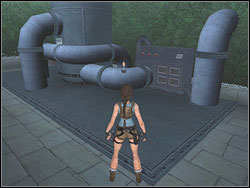 From hall go again outside - The Croft Manor 3 | The Croft Manor - training mission - The Croft Manor - training mission - Tomb Raider: Anniversary Game Guide & Walkthrough