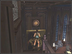 Holding the edge you will slide down - The Croft Manor 1 | The Croft Manor - training mission - The Croft Manor - training mission - Tomb Raider: Anniversary Game Guide & Walkthrough