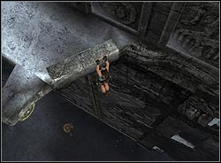 Turn right and leap to the wall - The entree to Mountain Caves | Walkthrough - Peru - Tomb Raider: Anniversary Game Guide & Walkthrough