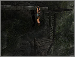 Turn right, swing and jump to the stone ledge - The Lost Valley 2 | Walkthrough - Peru - Tomb Raider: Anniversary Game Guide & Walkthrough