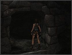 On the wall on the other side are tight ledges - leap to the upper of them then move down on the lower - The Lost Valley 2 | Walkthrough - Peru - Tomb Raider: Anniversary Game Guide & Walkthrough