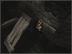 Release the ledge and when you are moving down, jump - The Lost Valley 4 | Walkthrough - Peru - Tomb Raider: Anniversary Game Guide & Walkthrough