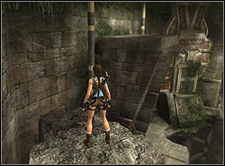 Now jump to grab the edge and go to the top - Tomb of Qualopec 2 | Walkthrough - Peru - Tomb Raider: Anniversary Game Guide & Walkthrough
