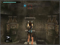 You cant jump because the huge statue block your way - Tomb of Qualopec 2 | Walkthrough - Peru - Tomb Raider: Anniversary Game Guide & Walkthrough