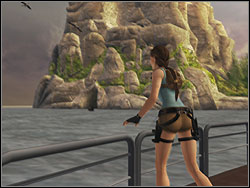 On the horizon will appear mysterious island - Lost Island | Walkthrough - Lost Islands - Tomb Raider: Anniversary Game Guide & Walkthrough