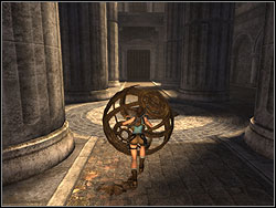 Go to the second balcony on the left , jump to the third column on the left and move down on the flooring - St. Francis Folly 1 | Walkthrough - Greece - Tomb Raider: Anniversary Game Guide & Walkthrough