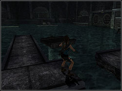 Swim to the raft and climb on it - Tomb of Tihocan 2 | Walkthrough - Greece - Tomb Raider: Anniversary Game Guide & Walkthrough