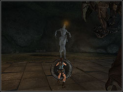 Again drive him mad - now he wants to change you into the stone - Tomb of Tihocan 2 | Walkthrough - Greece - Tomb Raider: Anniversary Game Guide & Walkthrough