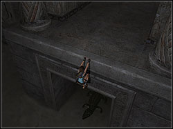 There will be a courtyard with statue of green idol - Temple of Khamoon 2 | Walkthrough - Egypt - Tomb Raider: Anniversary Game Guide & Walkthrough