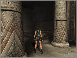 Move down on the courtyard and go inside the niche - Temple of Khamoon 2 | Walkthrough - Egypt - Tomb Raider: Anniversary Game Guide & Walkthrough