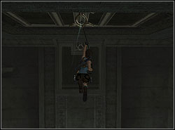 Now jump to grab the line on the nearest bend - Temple of Khamoon 3 | Walkthrough - Egypt - Tomb Raider: Anniversary Game Guide & Walkthrough