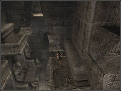 Jump to the statues in the following order: first on the right, first on the left, second on the left, second on the right, third on the right - Temple of Khamoon 4 | Walkthrough - Egypt - Tomb Raider: Anniversary Game Guide & Walkthrough