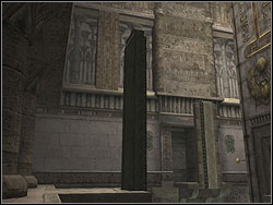 Follow the tunnel, you will come to the courtyard with an enormous obelisk on the centre - Obelisk of Khamoon 1 | Walkthrough - Egypt - Tomb Raider: Anniversary Game Guide & Walkthrough